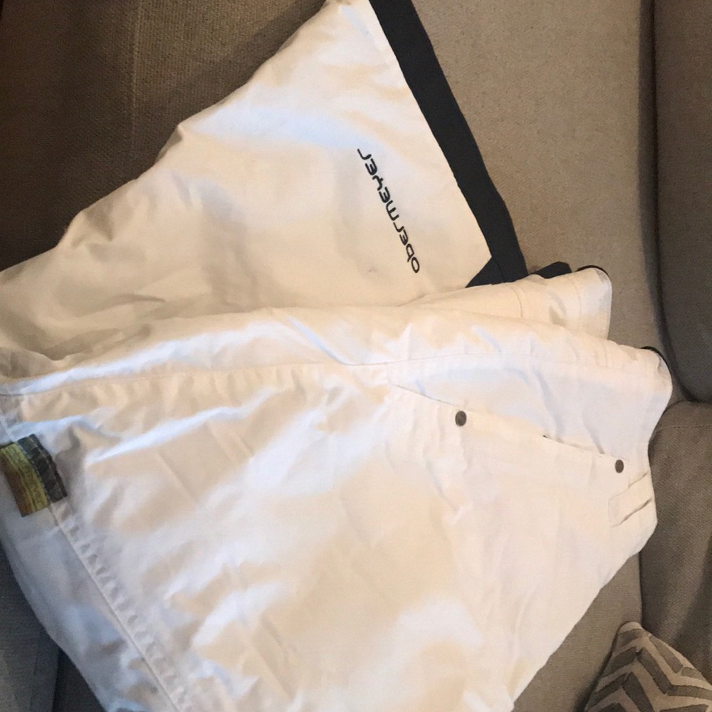 Obermeyer white ski  pants